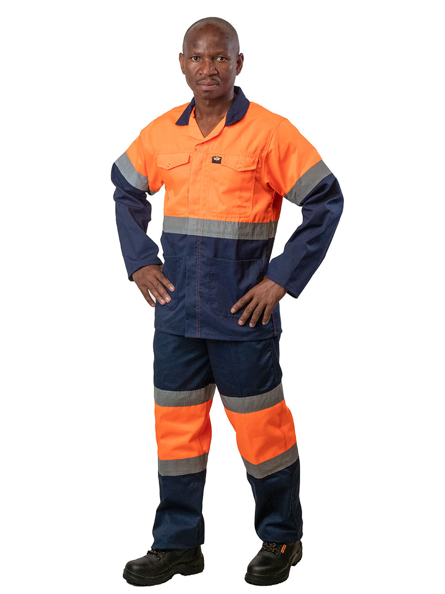 65/35 Hi Viz Two Tone Worksuit - Trouser | Workwear Conti Suits