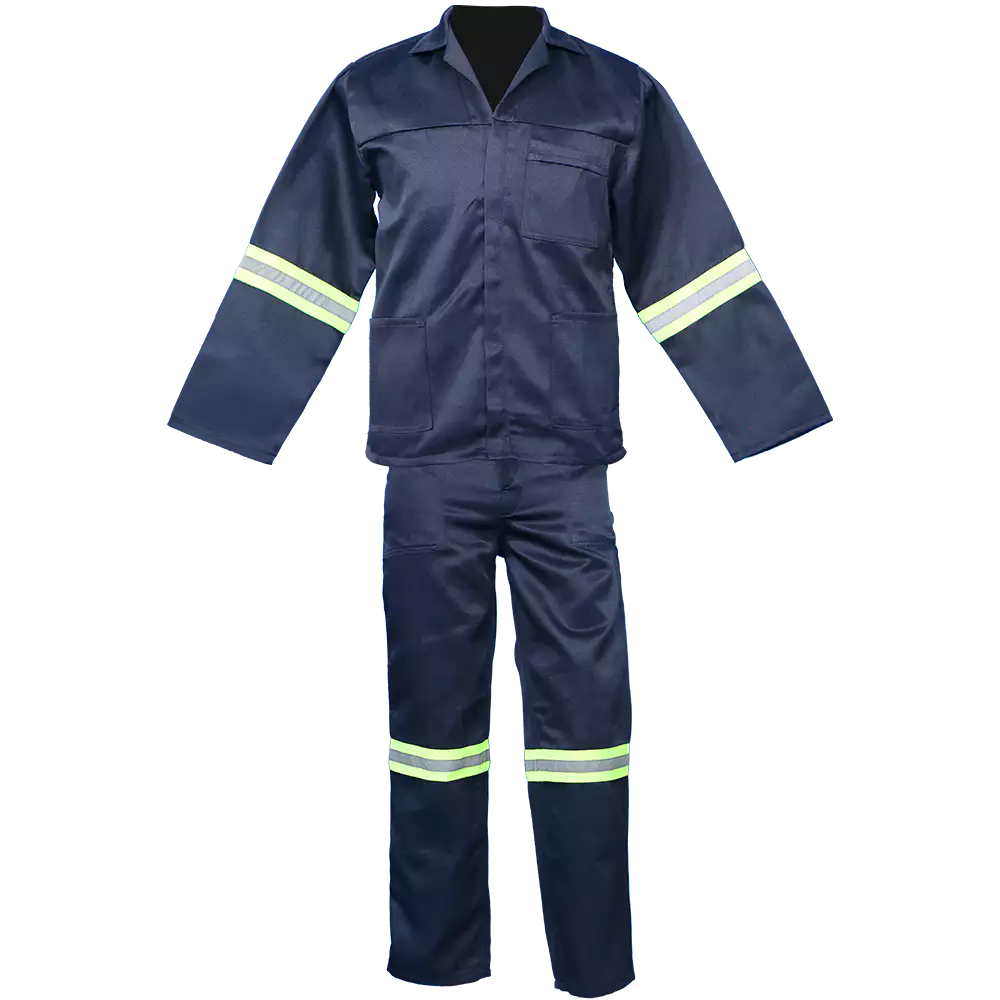 J54 Navy Conti Suit 100% Cotton with Reflective | Workwear Conti