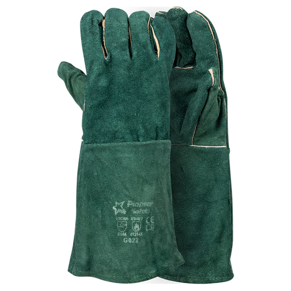 Econo Green Lined Welding - Elbow Glove-Workwear-Welding Gloves South Africa | Best Welding Gloves | Leather Safety Gloves-Supply Shop