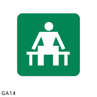 Waiting Place safety sign (GA14)