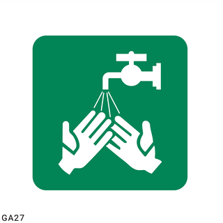 Tap For Washing Hands safety sign (GA27)