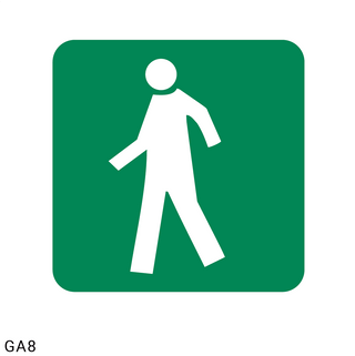 Travelling Way safety sign (GA8)