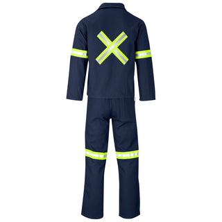 Technician 100% Cotton Conti Suit - Reflective Arms, Legs & Back