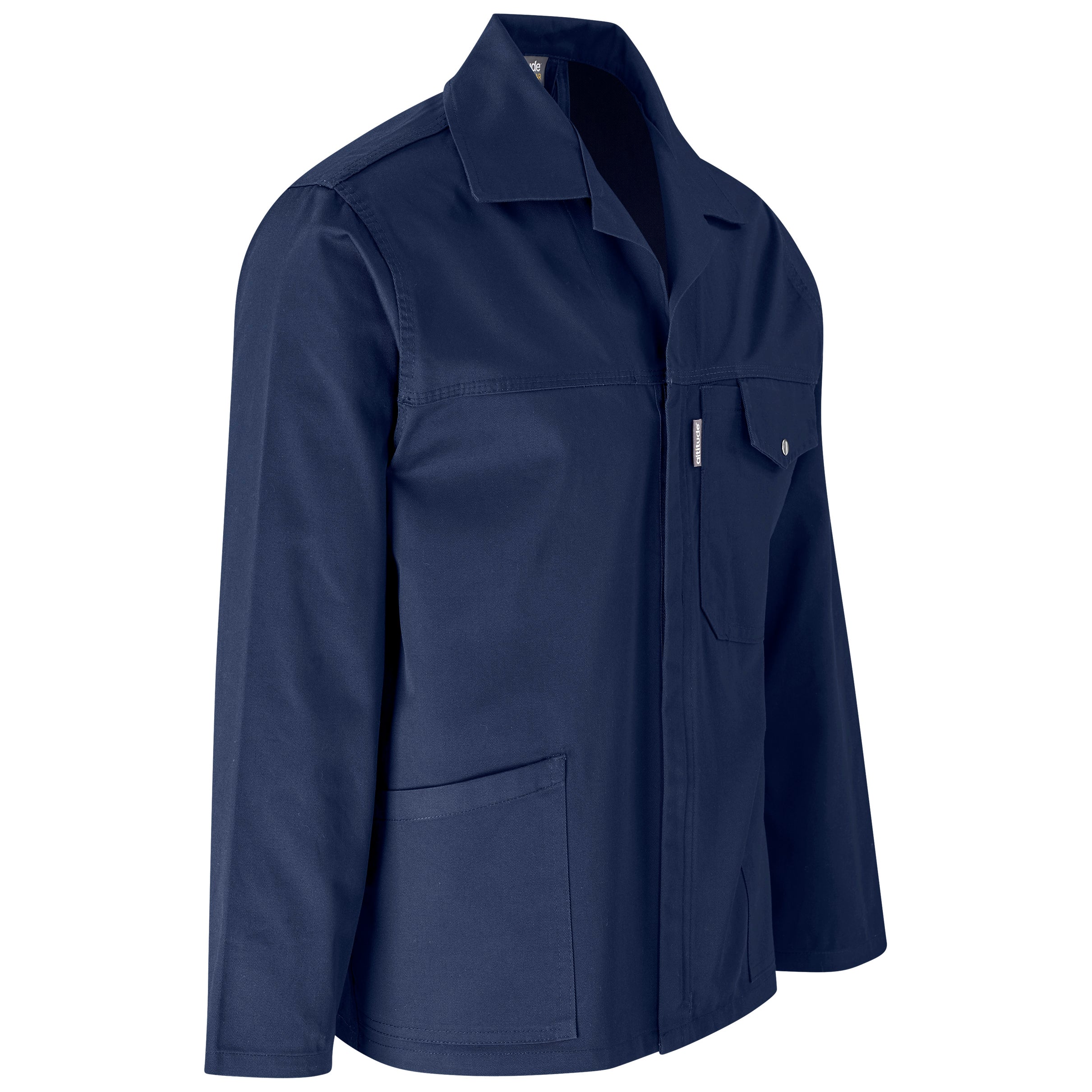 ジャケット・アウター Cotton Twill Padding No-Collar Mods Coat SSAAM027-navy-02.jpg?v=1750237913