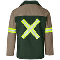 Site Premium Two-Tone Poly Cotton Jacket -Reflective Arms & Back
