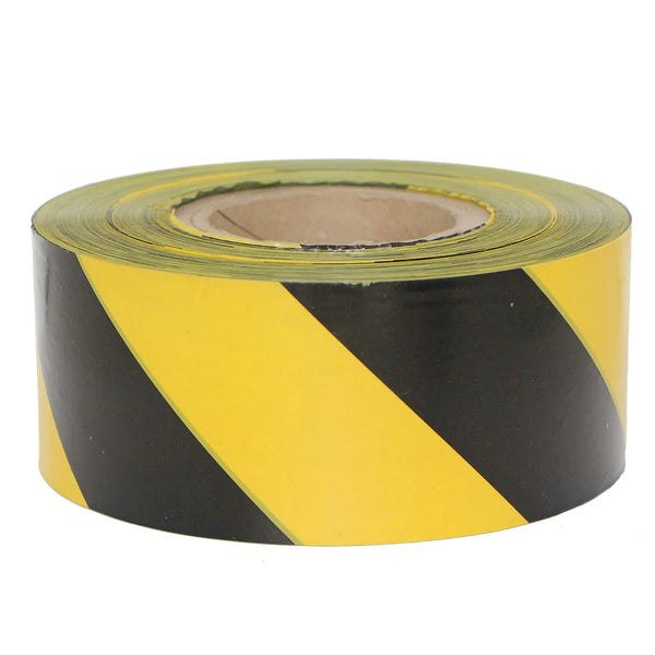 Pinnacle Barrier Tape 75mm x 50mic (Black & Yellow)