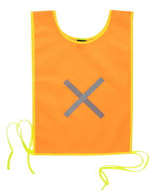 Orange Reflective Mesh Maxi Bib