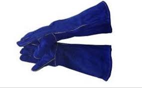 Pioneer Tough Blue Lined Welding Glove A Grade 45Cm-Gloves-Welding Gloves South Africa | Best Welding Gloves | Leather Safety Gloves-Supply Shop
