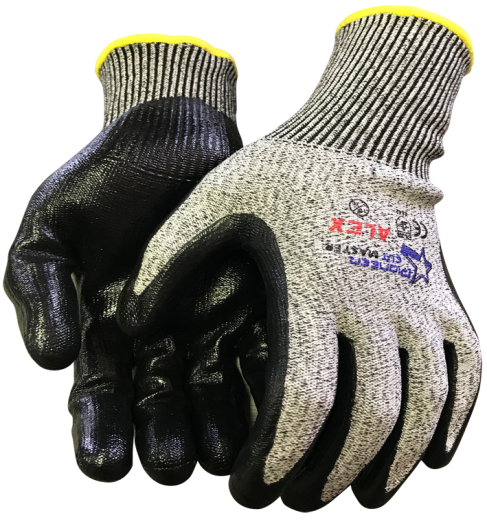 Cut Master Alex Cut Lv5,Knuckle Flat Nitrile Palm-Gloves | cut resistant safety gloves | Supply Shop
