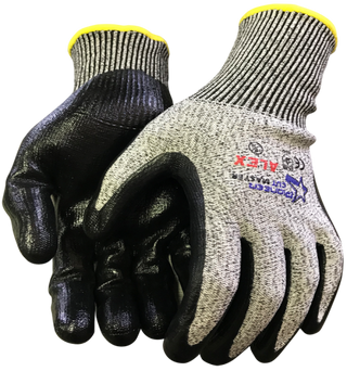 Cut Master Alex Cut Lv5,Knuckle Flat Nitrile Palm-Gloves | cut resistant safety gloves​ | Supply Shop