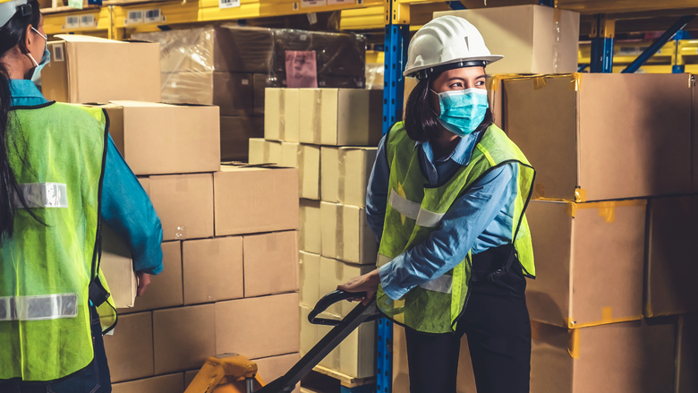 Employees busy moving stock - ppe suppliers - ppe suppliers pretoria