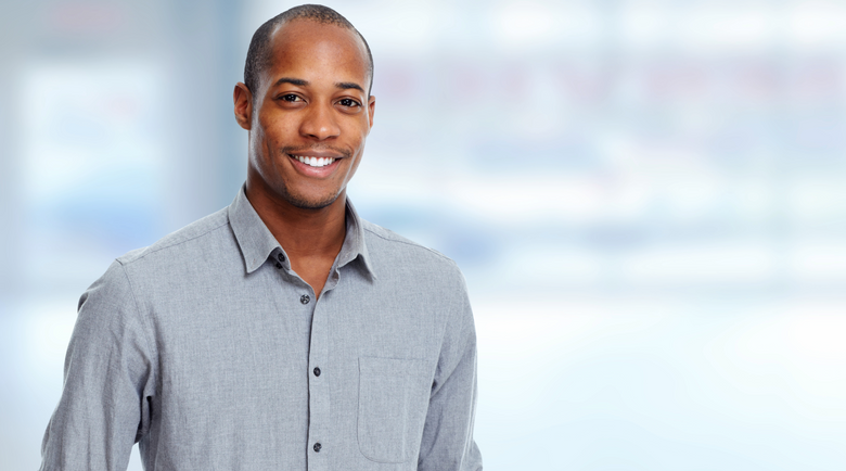 Man wearing long sleeve work shirt - work shirts for men - work shirts