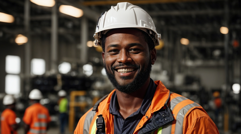 Man wearing white hard hat - safety helmet -safety helmet price