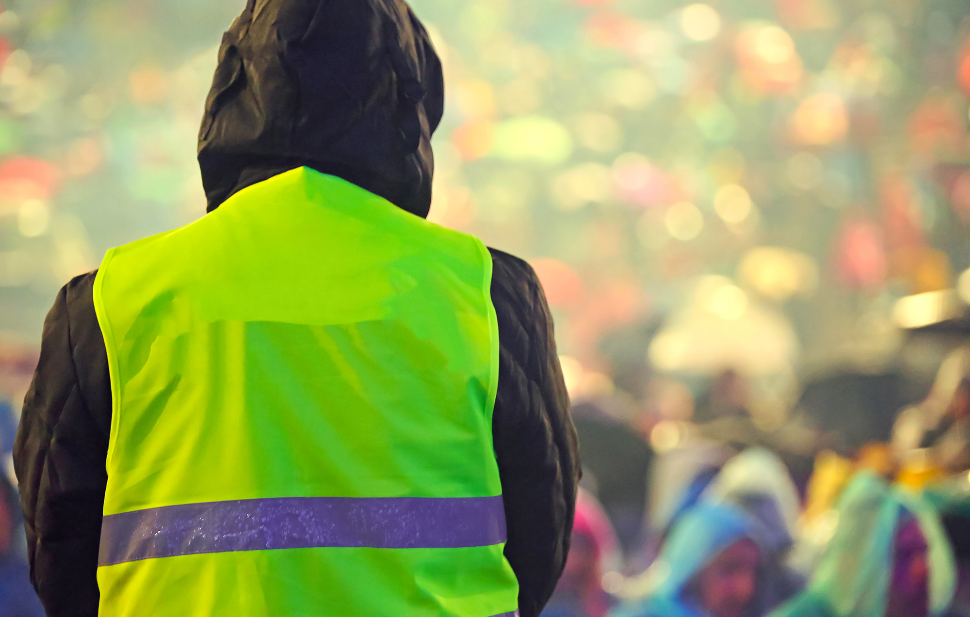 Reflective Rain Jacket // high visibility rain gear, safety rain jackets, hi vis rain coat