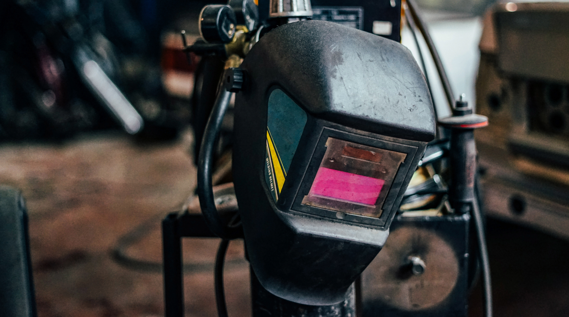 Welding helmet hung up - welding helmets - welding equipment