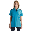 Ladies’ Vector Polo - Cyan/Graphite -  End Of Range