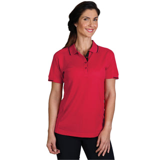 Ladies’ Synergy Polo - Red/Black - End Of Range
