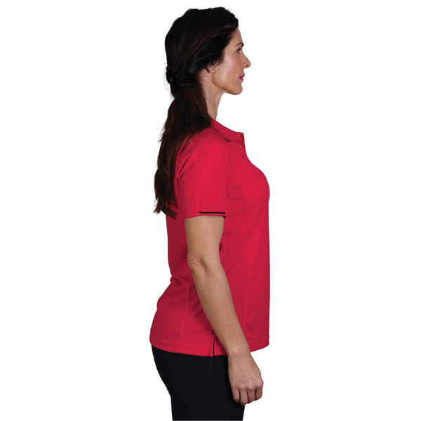 Ladies’ Synergy Polo - Red/Black - End Of Range