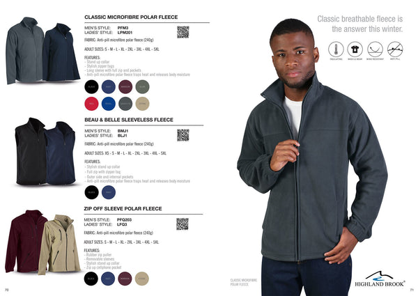 Ladies’ Zip Off Sleeve Polar Fleece - Stone - While Stocks Last
