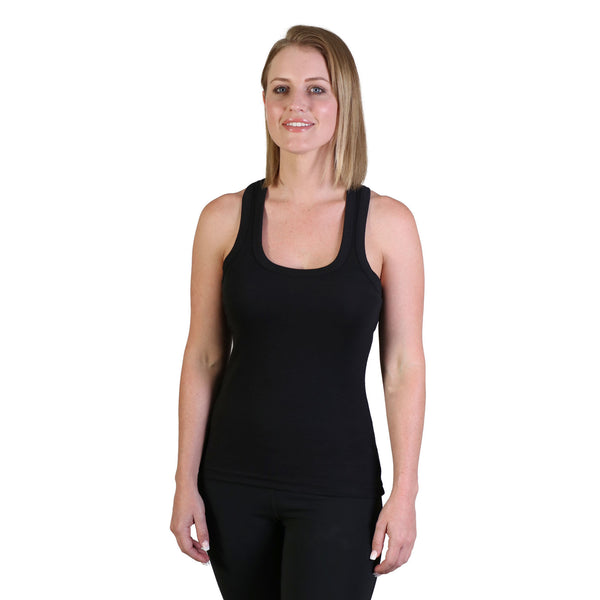 Ladies’ Racerback Top - Black - While Stock Last