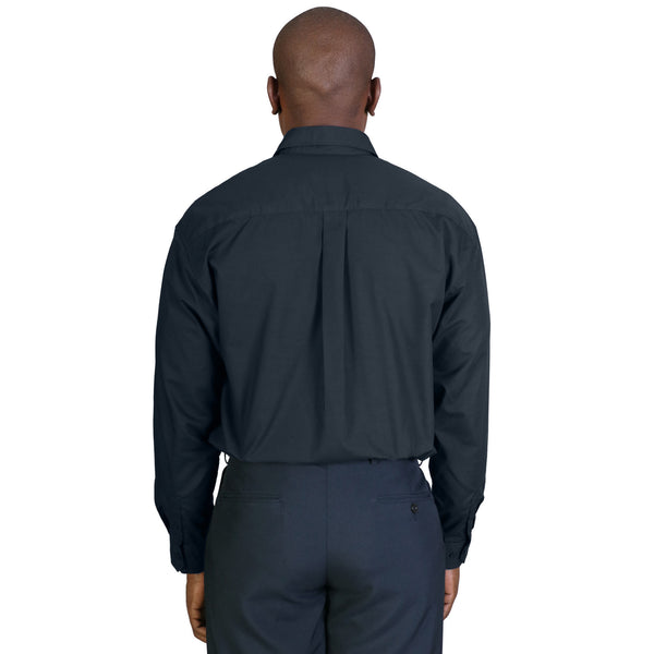 Icon Woven Shirt Long Sleeve - Navy
