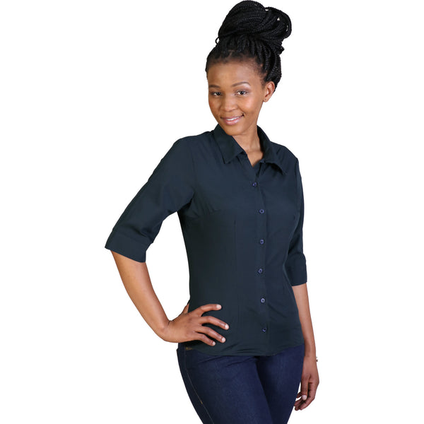 Ladies’ Icon Woven Shirt - Navy - While Stock Last