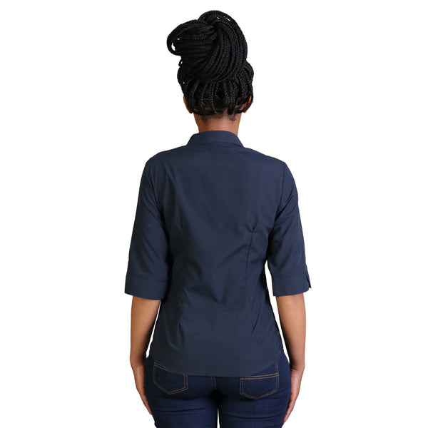 Ladies’ Icon Woven Shirt - Navy - While Stock Last