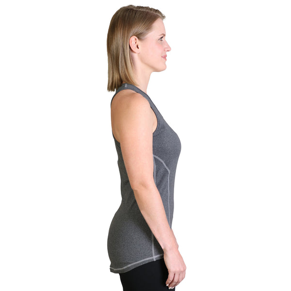 Ladies' Active Top - Graphite Melange -  While Stocks Last