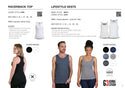 Ladies’ Racerback Top - Black - While Stock Last