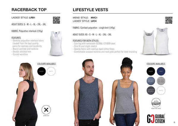 Ladies’ Racerback Top - Black - While Stock Last