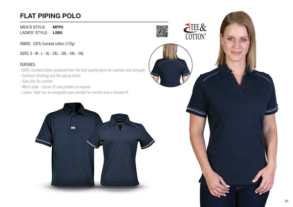 Ladies’ Flat Piping Polo - While Stocks Last