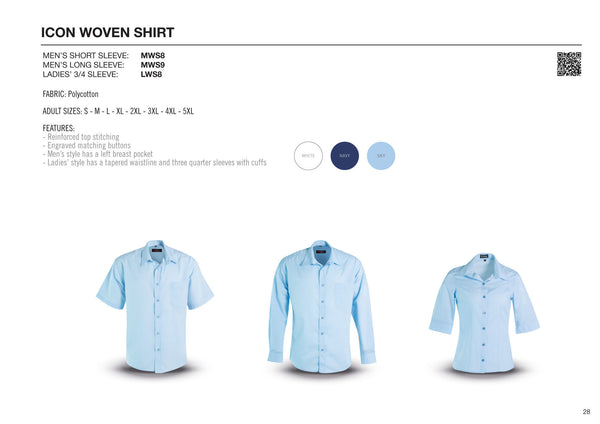 Ladies’ Icon Woven Shirt - Navy - While Stock Last