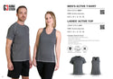 Ladies' Active Top - Graphite Melange -  While Stocks Last