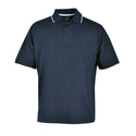 Pencil Stripe Golfer - Navy/white