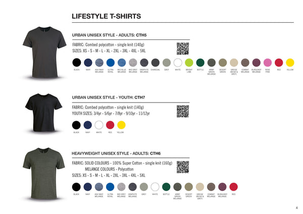 140g Urban Lifestyle T-Shirt - Red -  While Stocks Last