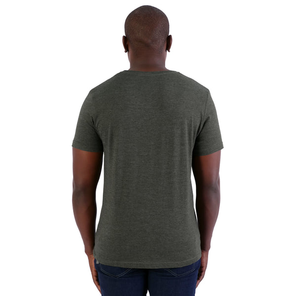 140g Urban Lifestyle V-Neck T-Shirt  -  Army green melange - While Stocks Last