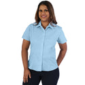 Ladies’ Classic Woven Shirt Short Sleeve - Blue Sky - While Stocks Last