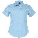 Ladies’ Classic Woven Shirt Short Sleeve - Blue Sky - While Stocks Last