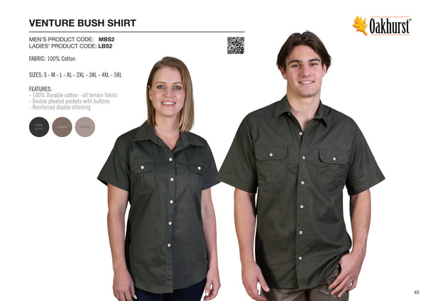 Venture Bush Shirt - Taupe - While Stock Last