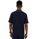 Pencil Stripe Golfer - Navy/white