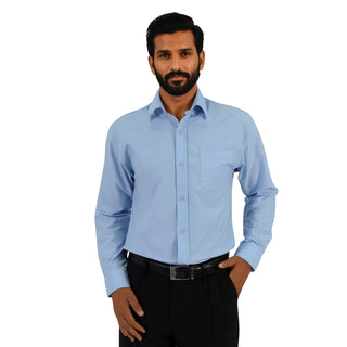 Prime Woven Shirt Long Sleeve-Sky Blue- End Of Range