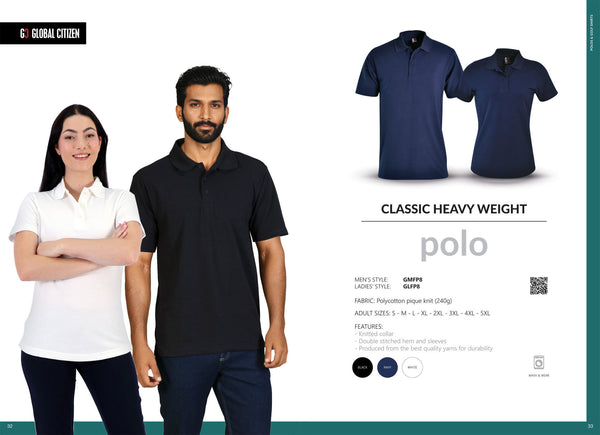 240g Classic Heavy Weight Polo