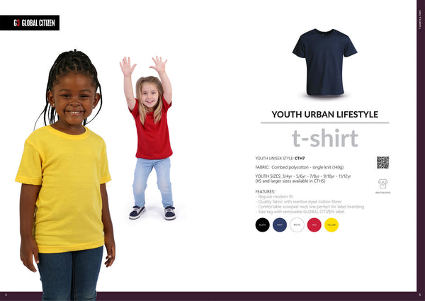 140g Urban Lifestyle Youth T-Shirt