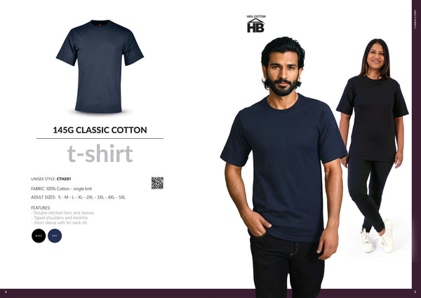 145g Classic Cotton T-Shirt