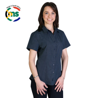 Roselina Blouse Short Sleeve - Check 1