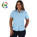 Ladies’ Classic Woven Shirt Short Sleeve - Blue Sky - While Stocks Last