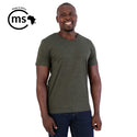 140g Urban Lifestyle V-Neck T-Shirt  -  Army green melange - While Stocks Last
