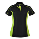 Ladies’ Stratus Polo - Black / Lime - End Of Range