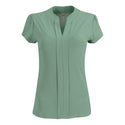 Emma  Blouse - Short Sleeve - Sage Green - End Of Range
