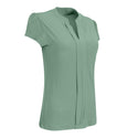 Emma  Blouse - Short Sleeve - Sage Green - End Of Range